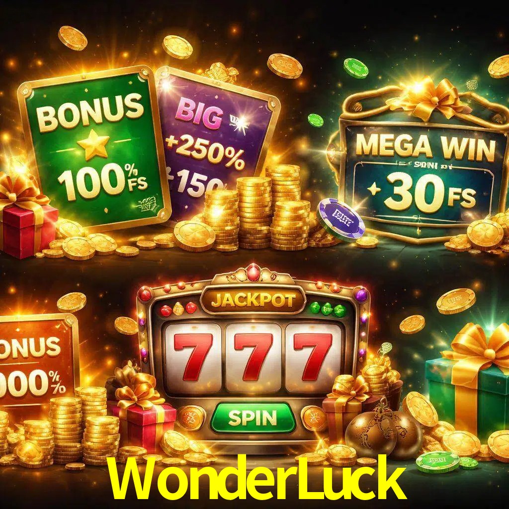 Tipos de bonos WonderLuck incluyendo recompensas de bienvenida y promociones continuas