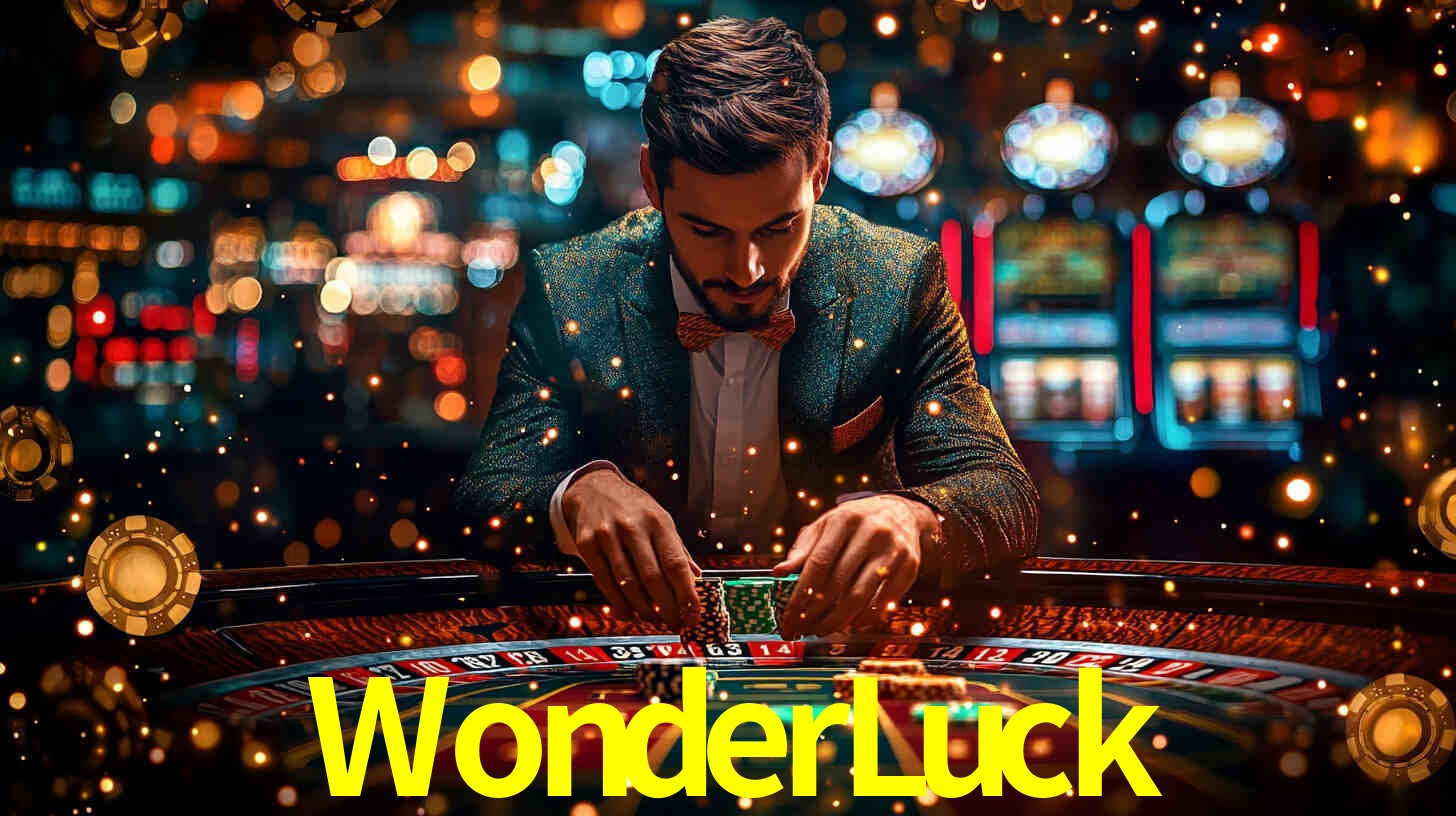 Interfaz de la app móvil WonderLuck en un smartphone moderno